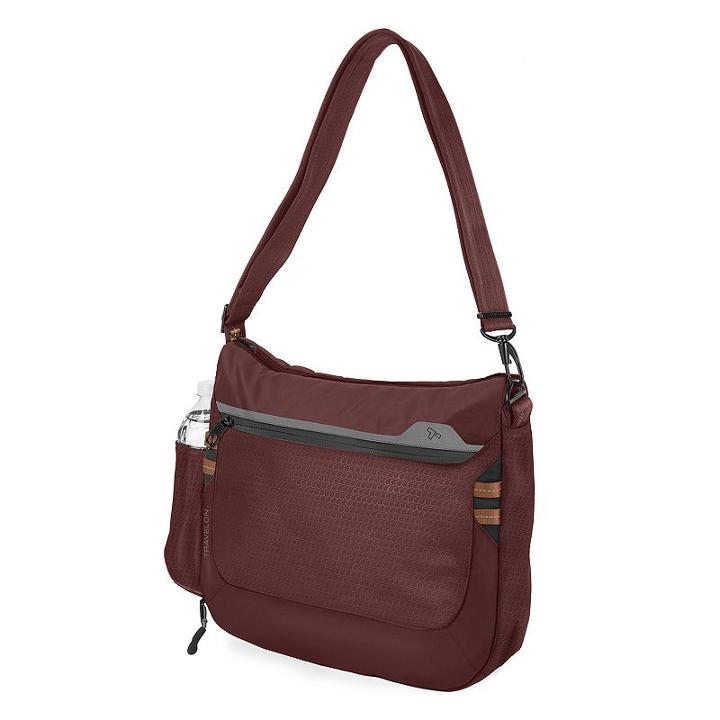 Travelon Anti-theft Active Large Crossbody Bag, Adult Unisex, Red