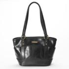 Stone & Co. Megan Curved Leather Tote, Women's, Black Black
