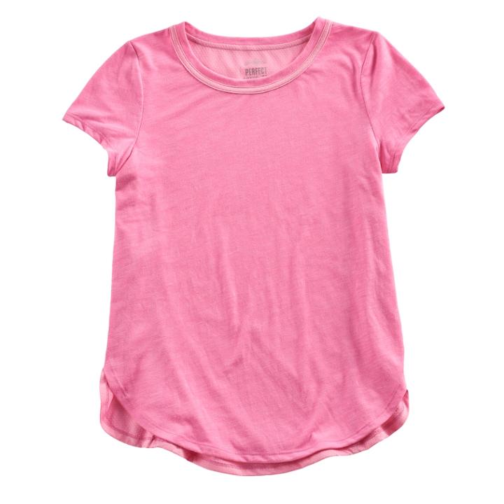 Girls 7-16 So&reg; Sporty Tee, Size: 10, Brt Pink