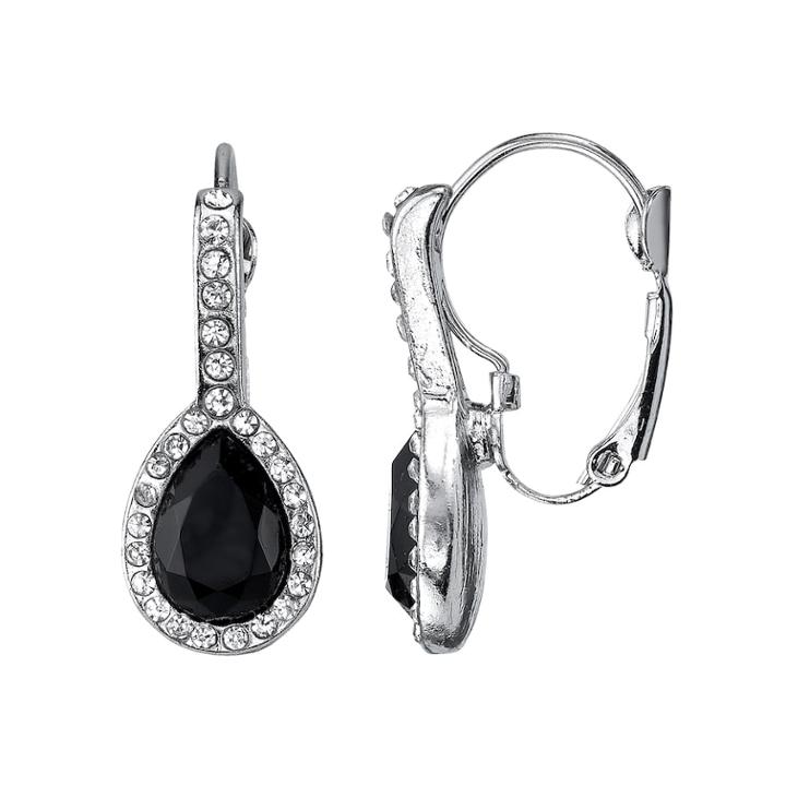 1928 Black Halo Teardrop Earrings, Women's, Multicolor