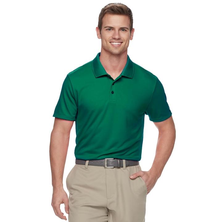 Men's Fila Sport Golf&reg; Fitted Pro Core Performance Polo, Size: Xl, Dark Green