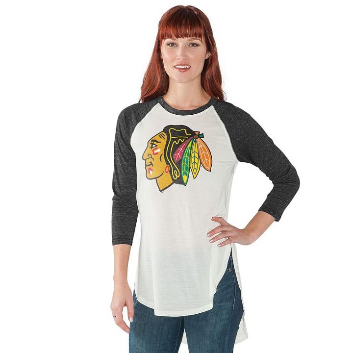 Women's Chicago Blackhawks Tailgate Tee, Size: Xl, Black