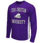 Men's Campus Heritage Tcu Horned Frogs Ghost Long-sleeve Tee, Size: Xxl, Drk Purple