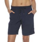 Women's Tek Gear&reg; Woven Bermuda Shorts, Size: Large, Dark Blue