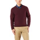 Men's Dockers&reg; Classic-fit V-neck Sweater, Size: Medium, Red