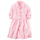 Girls 4-8 Carter's Pink Plaid Dress, Girl's, Size: 7, Ovrfl Oth