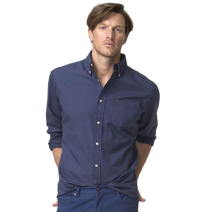Men's Chaps Classic-fit Button-down Shirt, Size: Xxl, Blue