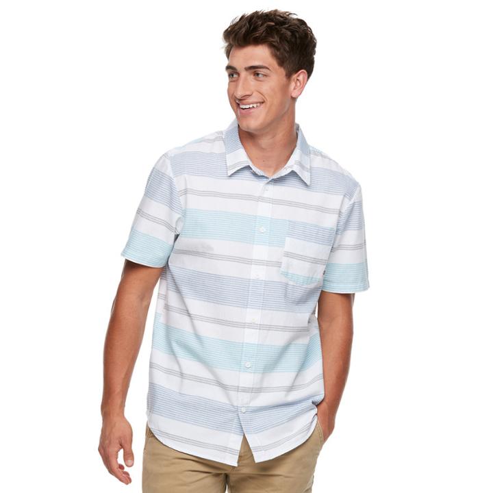 Men's Vans Monorail Button-down Shirt, Size: Xl, White