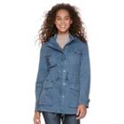 Women's Apt. 9&reg; Lightweight Parka, Size: Large, Light Blue