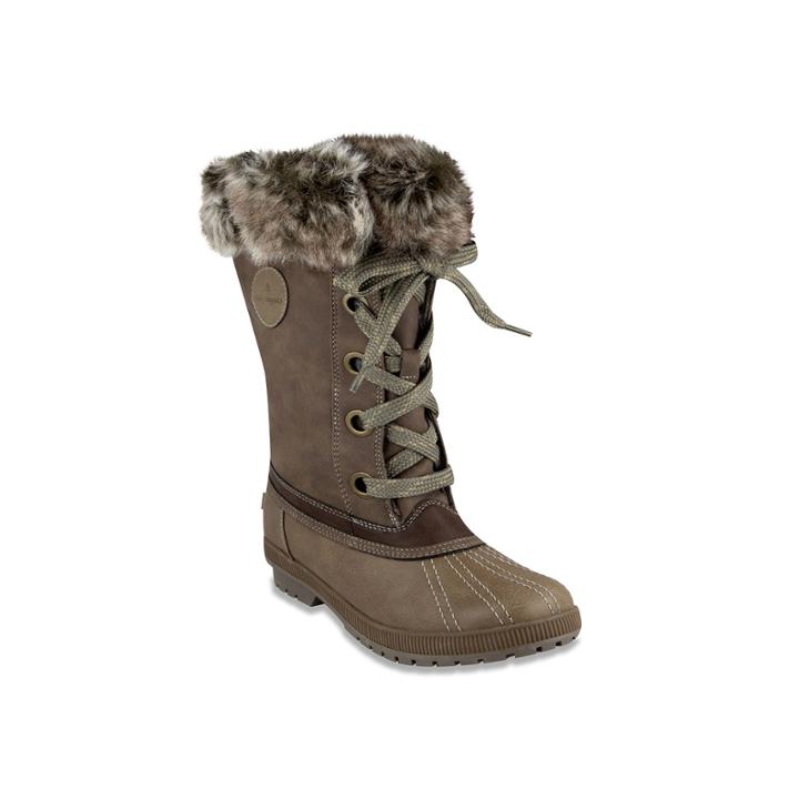 London Fog Melton 2 Women's Winter Duck Boots, Size: Medium (8), Grey