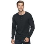 Men's Sonoma Goods For Life&trade; Coolmax Classic-fit Henley, Size: Xl, Dark Brown
