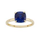 Lab-created Sapphire 10k Gold Ring, Women's, Size: 9, Blue
