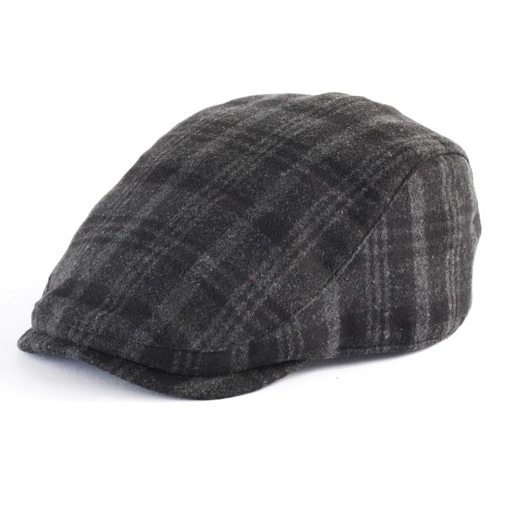Men's Urban Pipeline&reg; Plaid Ivy Cap, Size: S/m, Black
