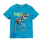 Boys 4-8 Carter's Dinosaur T-rex Skeleton Short Sleeve Graphic Tee, Size: 7, Turquoise/blue (turq/aqua)