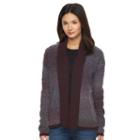 Women's Woolrich Roundtrip Boucle Open-front Cardigan, Size: Small, Med Purple