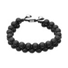 1913 Men's Lab-created Onyx Bead Bolo Bracelet, Black