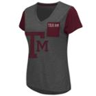Women's Campus Heritage Texas A & M Aggies Pocket V-neck Tee, Size: Xl, Dark Brown