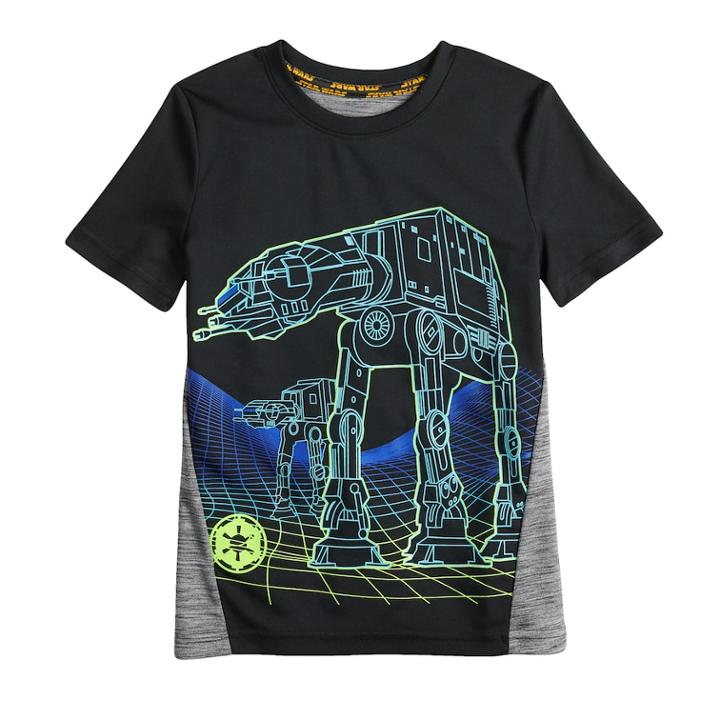 Boys 4-7x Star Wars A Collection For Kohl'sat-at Walker Tee, Size: 6, Black