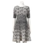 Women's Jessica Howard Embroidered Fit & Flare Dress, Size: 16, Grey Other