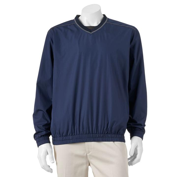 Men's Grand Slam Classic-fit Performance Windbreaker Golf Jacket, Size: Small, Med Blue