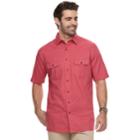 Big & Tall Croft & Barrow&reg; Regular-fit Crosshatch Button-down Shirt, Men's, Size: M Tall, Orange