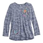 Girls 4-12 Sonoma Goods For Life&reg; Sequined High-low Hem Tunic, Size: 7, Dark Blue
