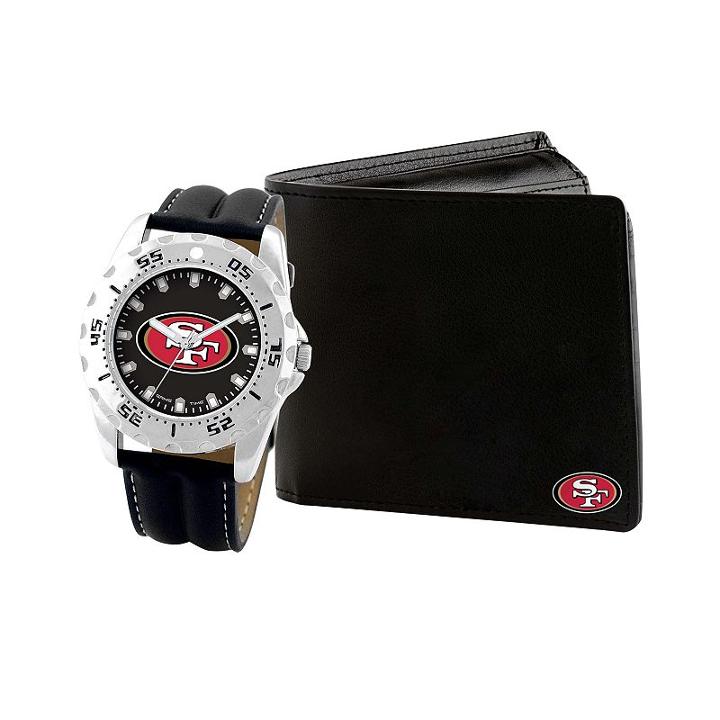 Men's Game Time San Francisco 49ers Watch & Wallet Set - Black
