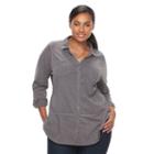 Plus Size Sonoma Goods For Life&trade; Utility Tunic, Women's, Size: 3xl, Dark Grey