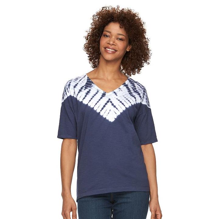 Women's Columbia Daisy Fields Tie-dye V-neck Tee, Size: Small, Purple Oth