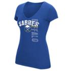 Women's Reebok Buffalo Sabres Layers Tee, Size: Small, Blue