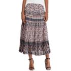 Women's Chaps Tiered A-line Maxi Skirt, Size: Xs, Blue