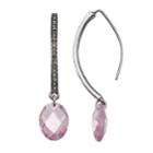 Simply Vera Vera Wang Oval Drop Nickel Free Threader Earrings, Women's, Purple
