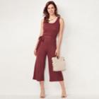 Women's Lc Lauren Conrad Weekend Wide-leg Capri Jumpsuit, Size: Small, Med Purple