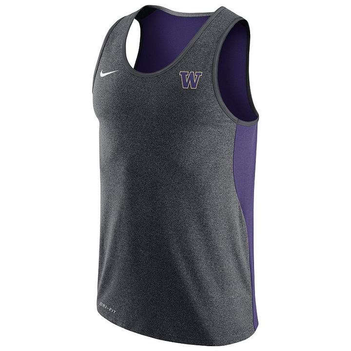 Men's Nike Washington Huskies Dri-fit Touch Tank Top, Size: Xl, Multicolor