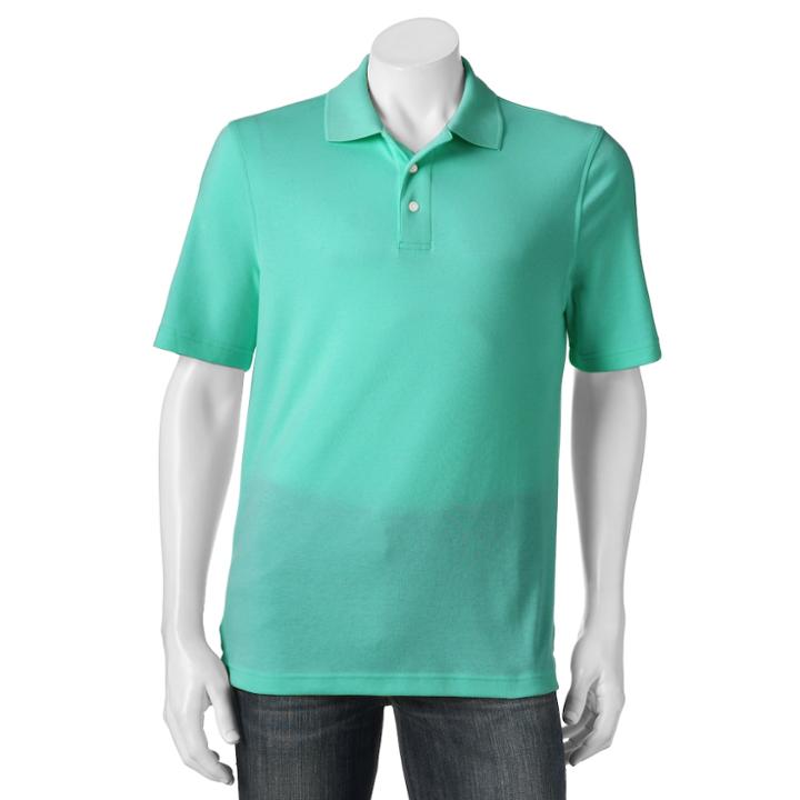 Big & Tall Croft & Barrow&reg; Signature Polo, Men's, Size: 4xlt, Turquoise/blue (turq/aqua)