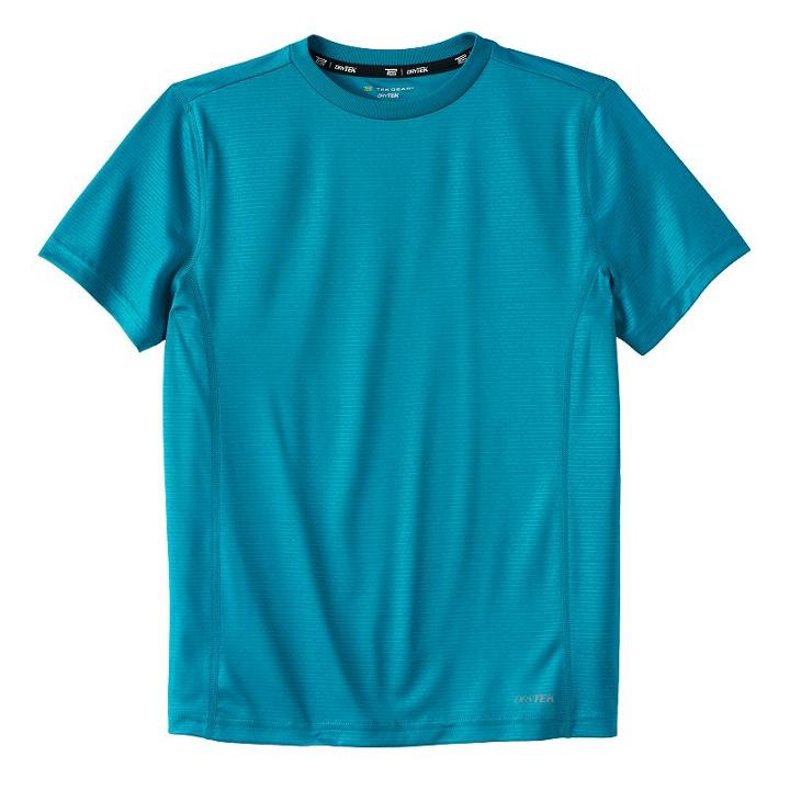 Boys 8-20 Tek Gear&reg; Embossed Drytek Tee, Boy's, Size: S(8), Turquoise/blue (turq/aqua)