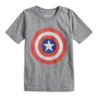 Boys 4-10 Jumping Beans&reg; Marvel Captain America Logo Graphic Tee, Size: 5, Grey