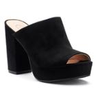 Candie's&reg; Admire Women's Platform Mules, Size: Medium (5), Black
