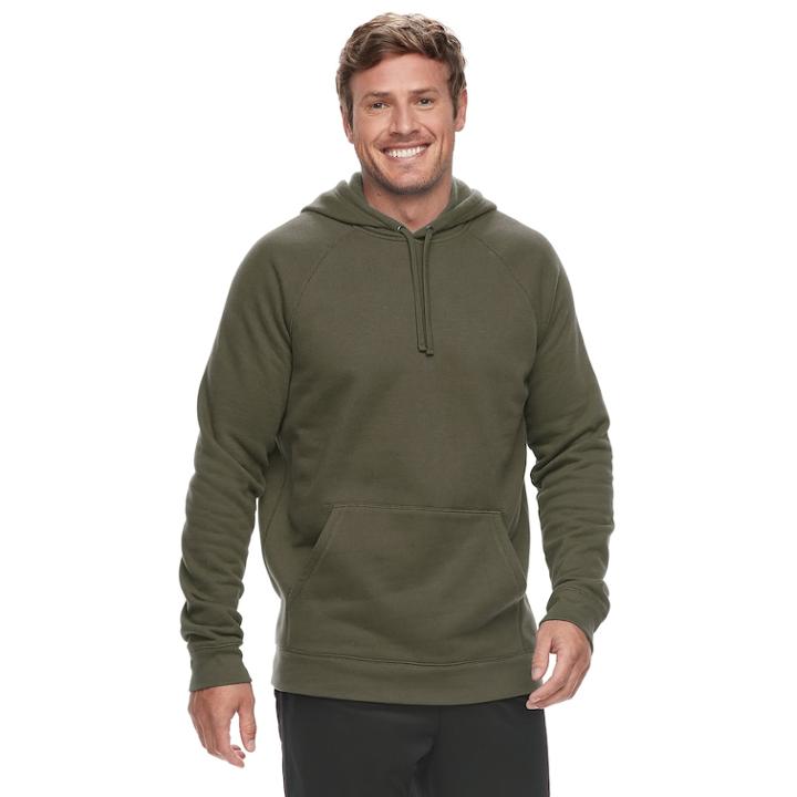 Big & Tall Tek Gear&reg; Regular-fit Ultra Soft Fleece Hoodie, Men's, Size: L Tall, Green