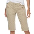Women's Sonoma Goods For Life&trade; Ultra Breathable Poplin Skimmer Shorts, Size: 16, Light Grey