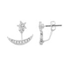Lc Lauren Conrad Star Jacket Earring, Women's, Silver