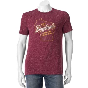 Men's Classic Leinenkugel's Logo Tee, Size: Xxl, Dark Pink