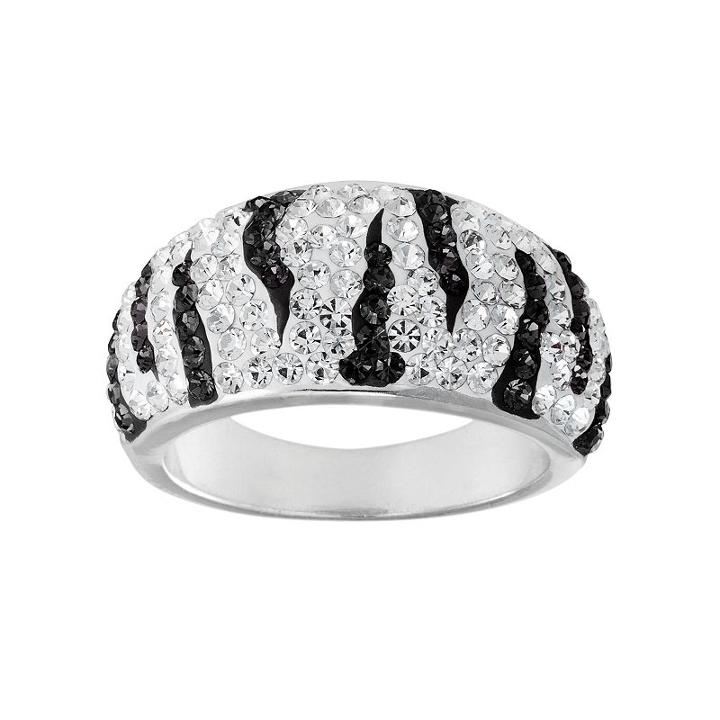 Crystal Radiance Zebra Ring, Women's, Multicolor