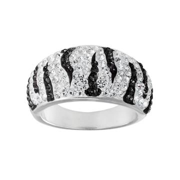 Crystal Radiance Zebra Ring, Women's, Multicolor