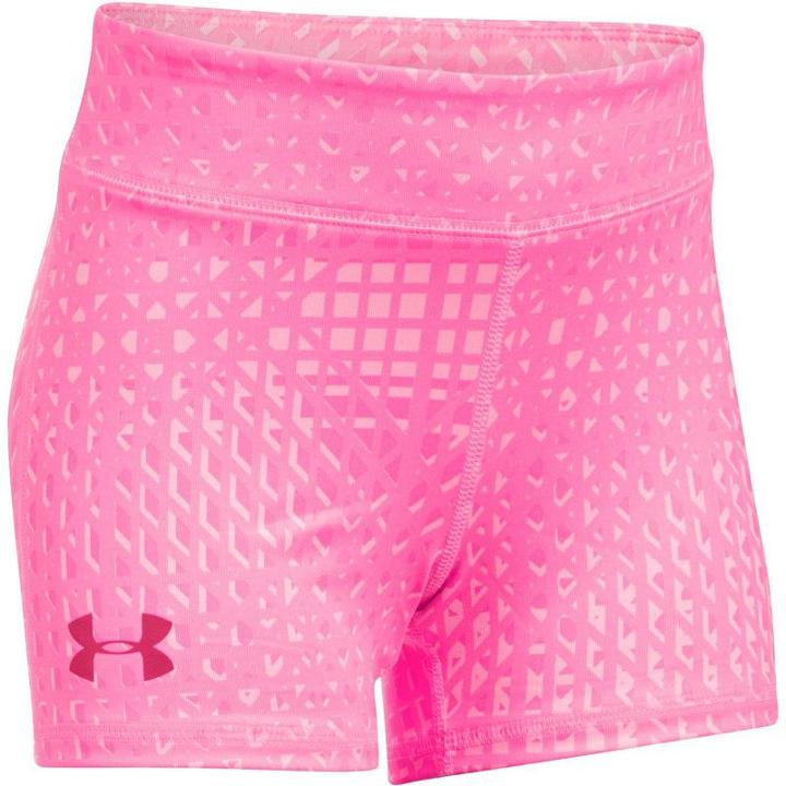 Girls 7-16 Under Armour Print Shorty Shorts, Size: Medium, Red Other