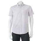 Men's Sonoma Goods For Life&trade; Modern-fit Solid End-on-end Button-down Shirt, Size: Medium, Med Grey