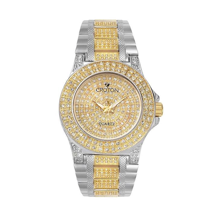Croton Men's Austrian Crystal Watch, Multicolor