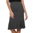 Women's Apt. 9 Tummy Control Ruffle Hem Skirt, Size: Small, Black