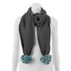 Keds Cable-knit Zigzag Scarf, Women's, Grey