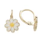 Junior Jewels Brass Daisy Drop Earrings - Kids, Girl's, Yellow